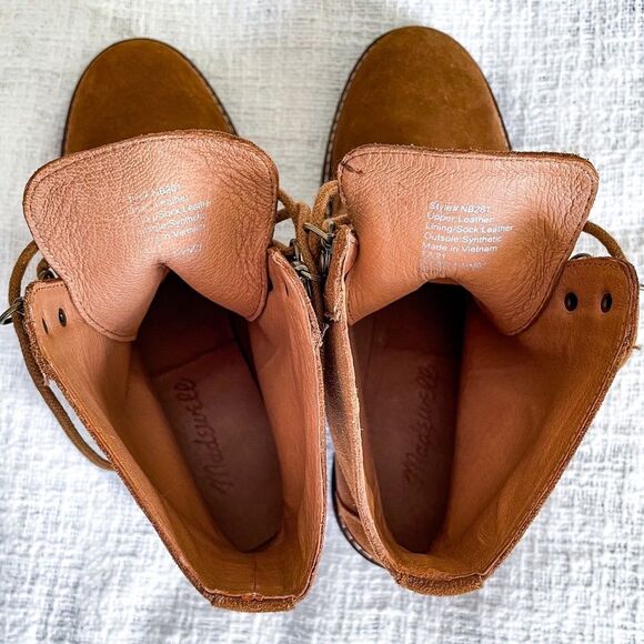 Madewell suede combat boots. - Picture 10 of 14